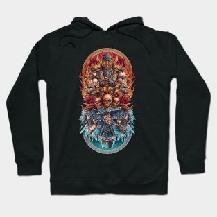 fire vs ice Hoodie